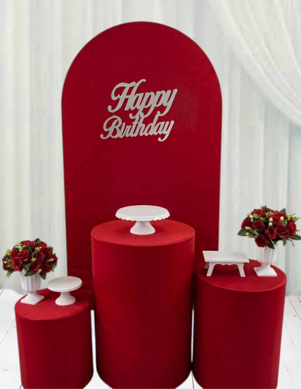 Happy Birthday Vermelho  - Pegue e monte Festança 