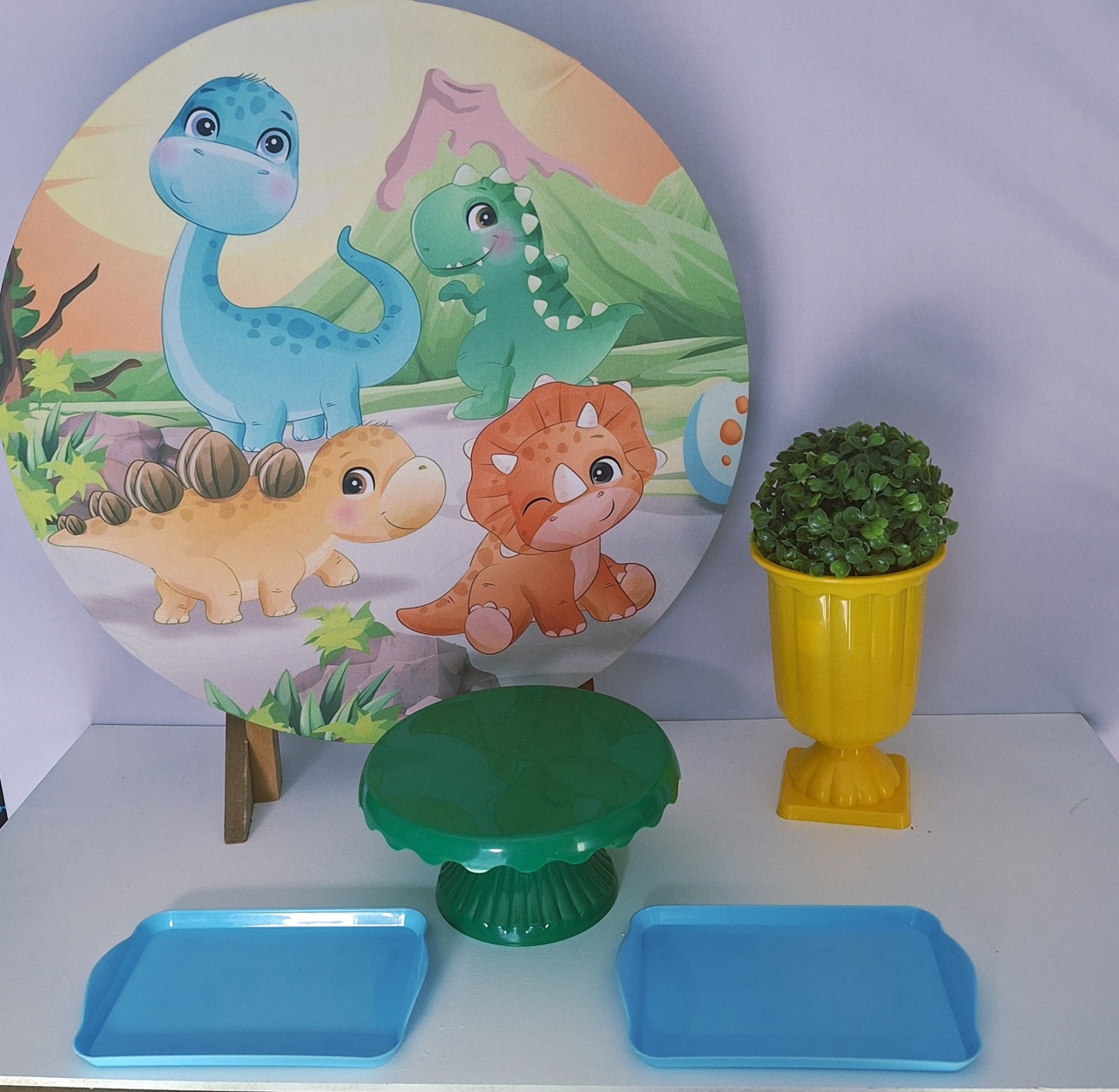 Festa Na Mesa Dinossauro Sem Balões - Pegue e monte Festança 