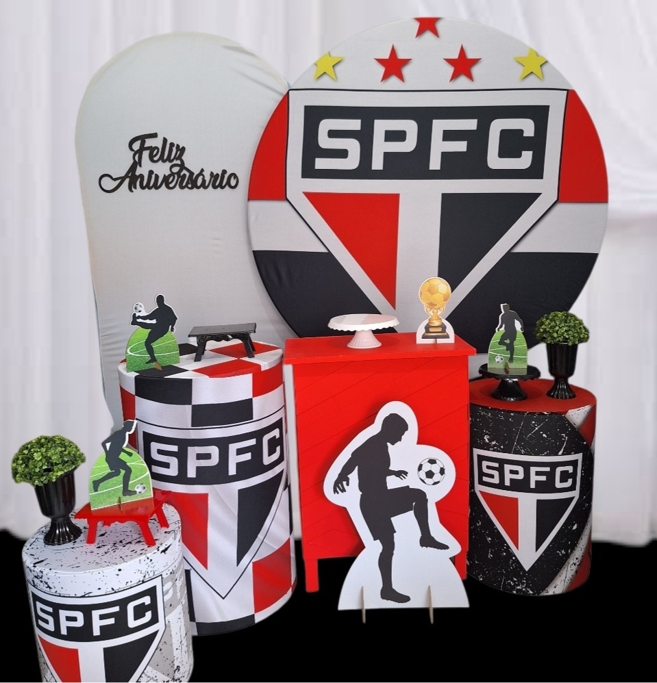 São Paulo Kit Premium Vermelho - Pegue e monte Festança 