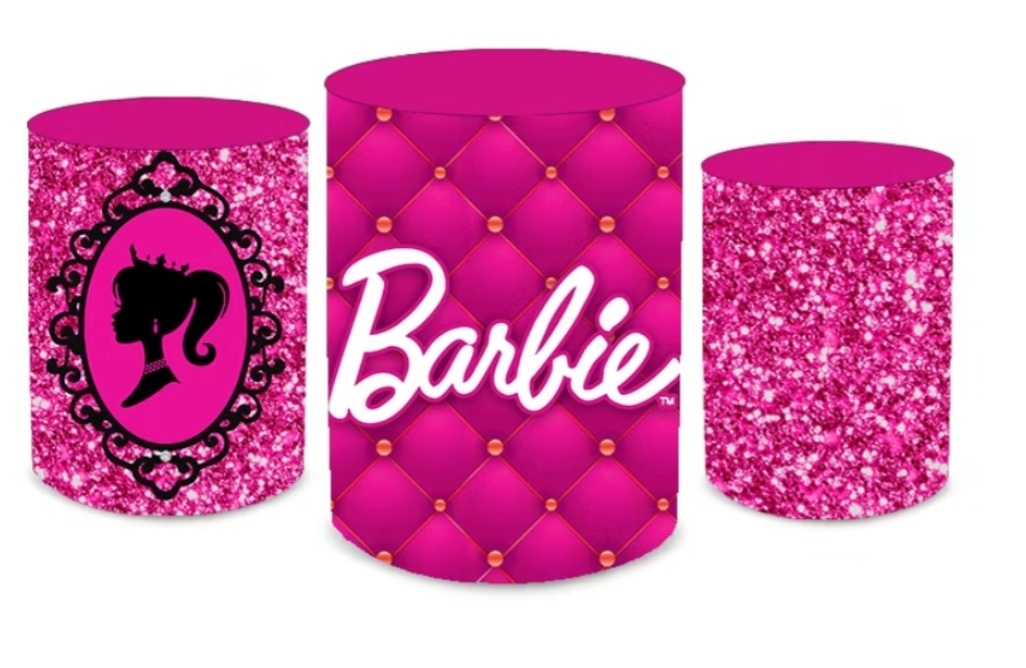 Capas Cilindros Barbie - Pegue e monte Festança 