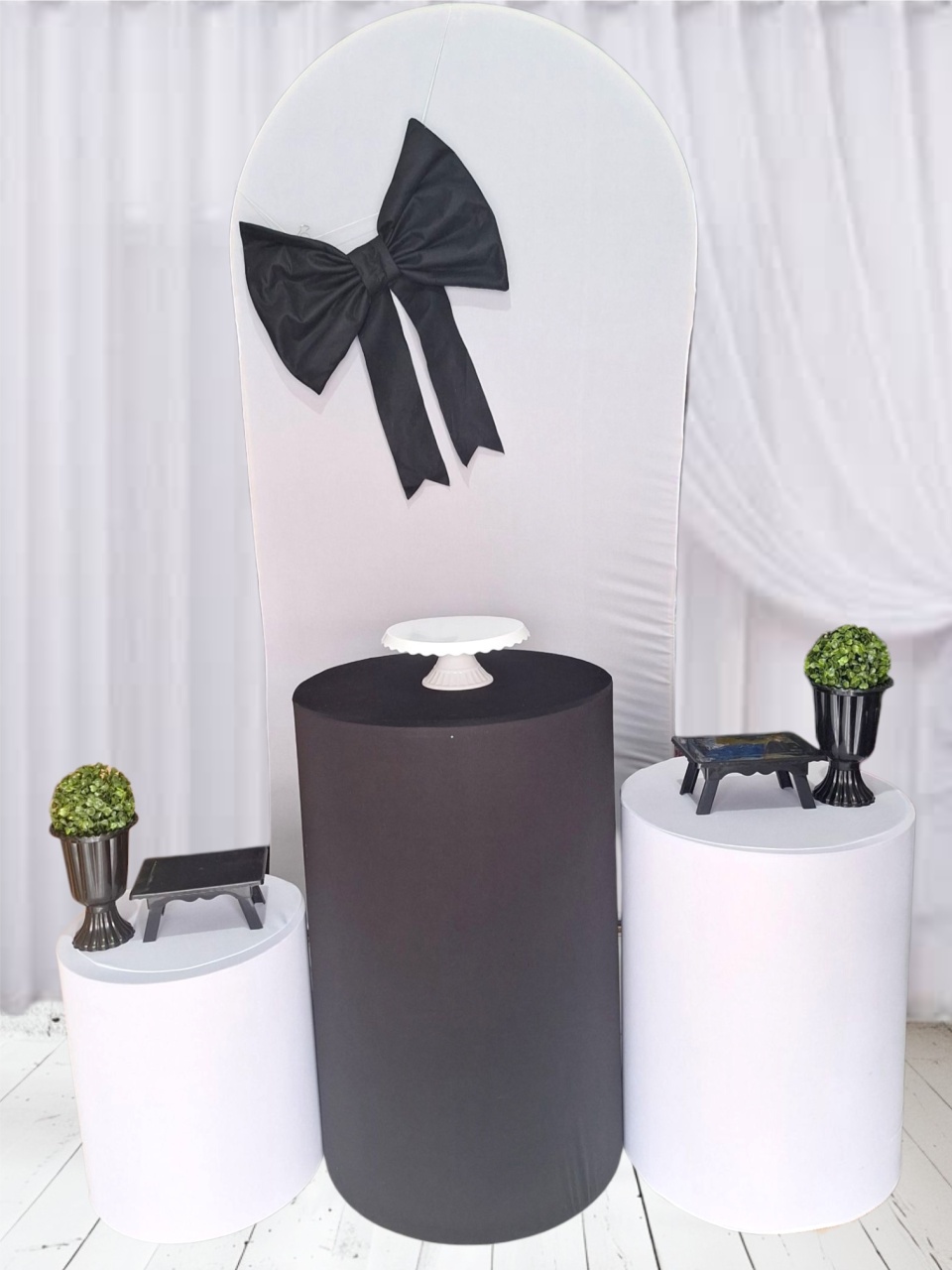 Decoração Vintage Laço Preto - Pegue e monte Festança 