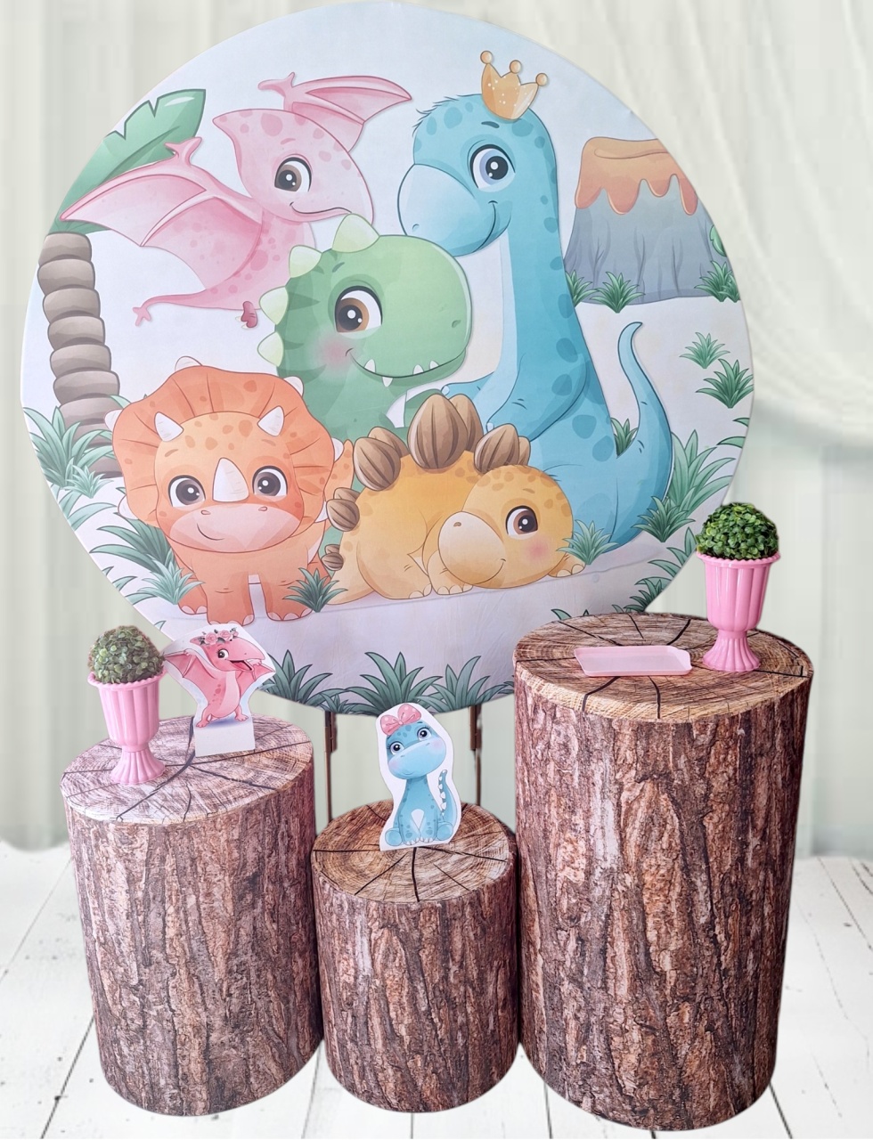 Dinossauro Cute Básico  - Pegue e monte Festança 