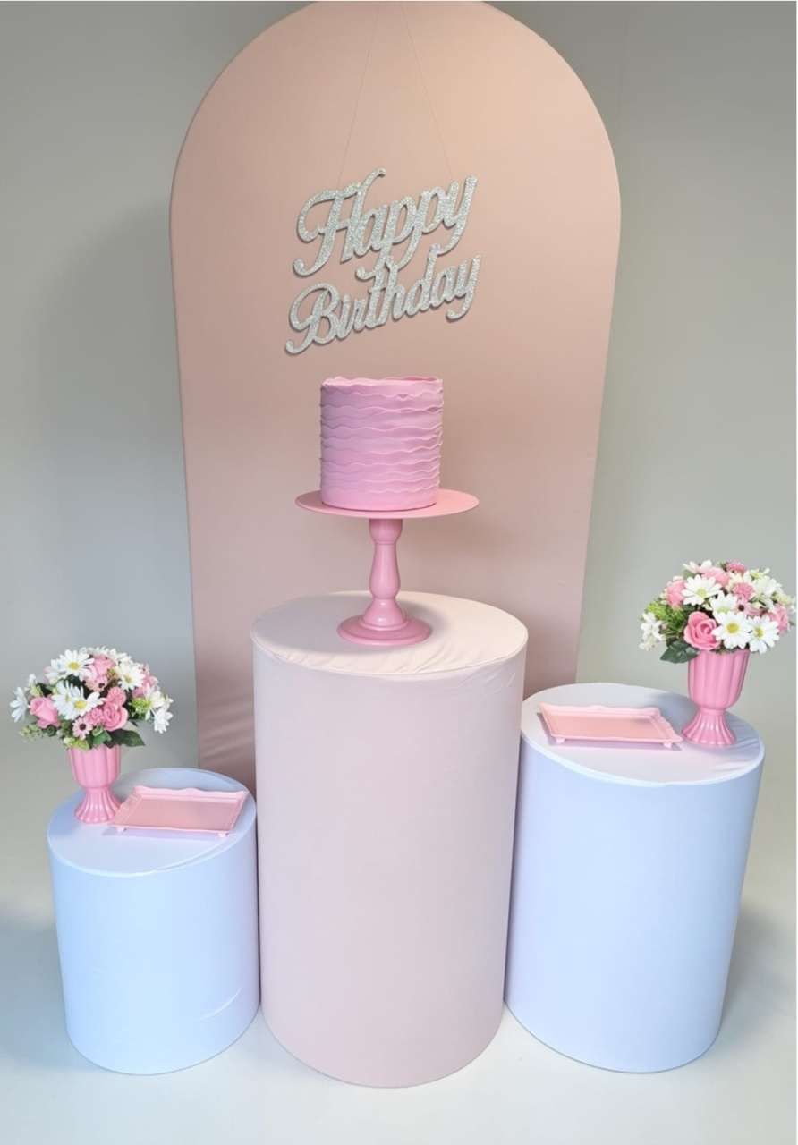 Kit Rose Slin+Bolo Fake - Pegue e monte Festança 
