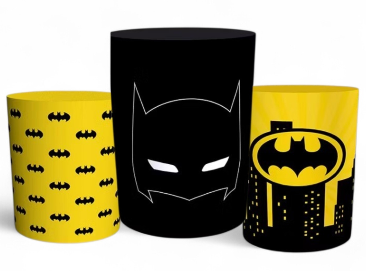 Capas Cilindros Batman - Pegue e monte Festança 