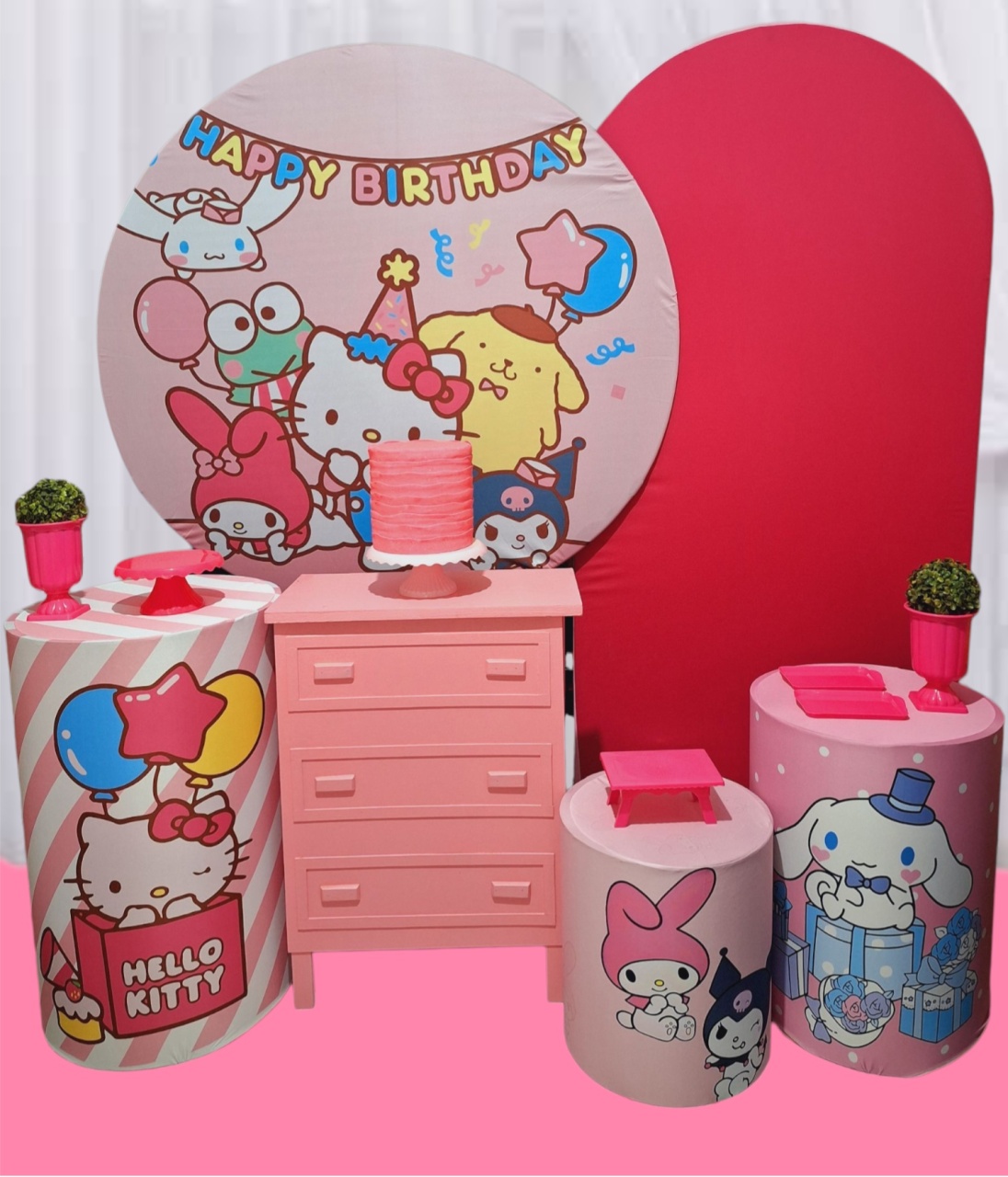 Hello Kitty Happy Birthday Premium  - Pegue e monte Festança 