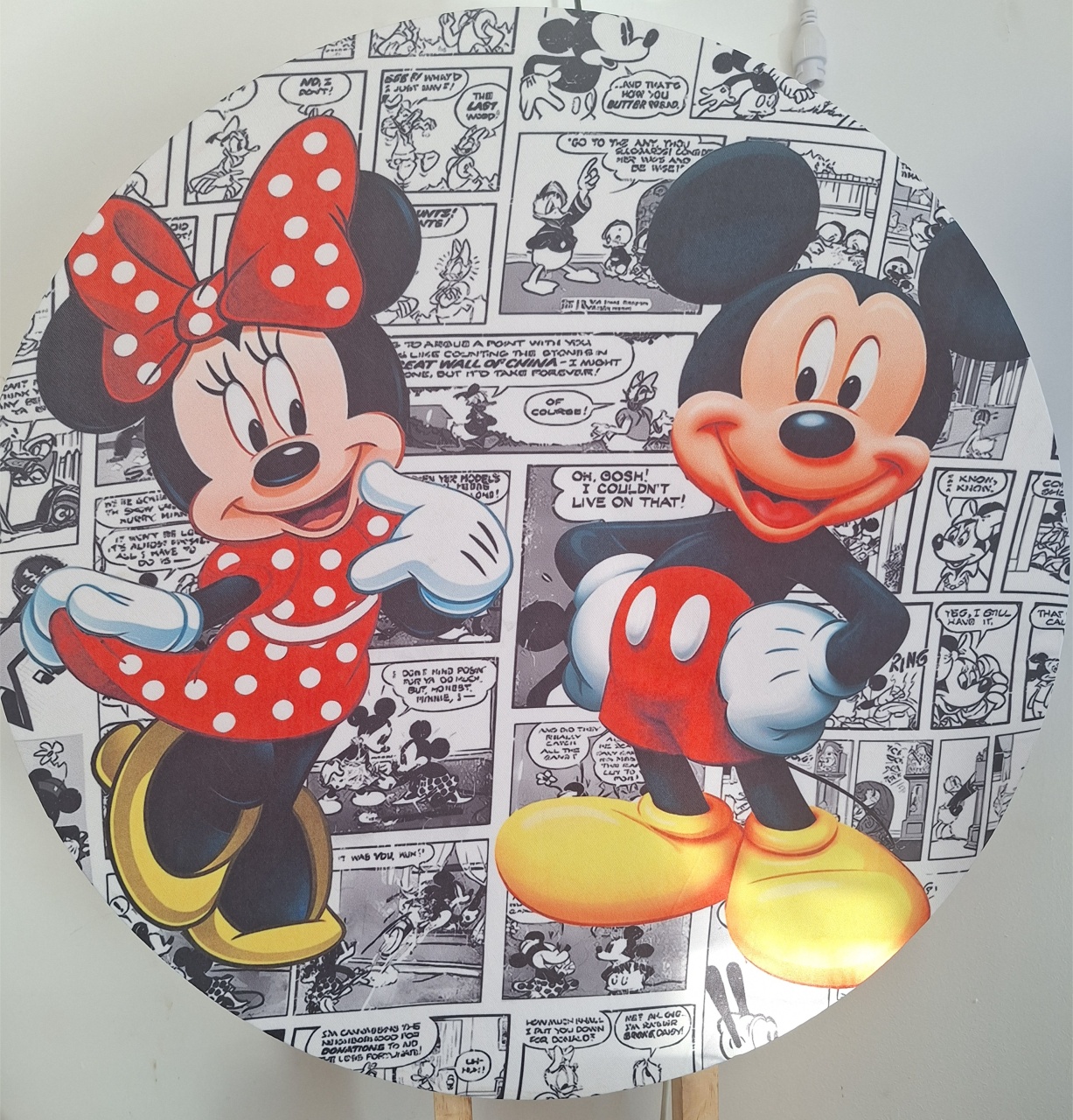 Mini Painel Minnie E Mickey  - Pegue e monte Festança 