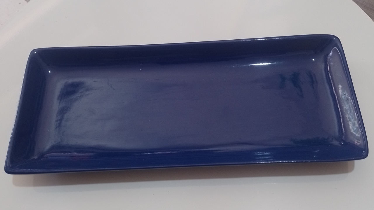 Bandeija Ceramica Azul Royal Grd. - Lena Fest