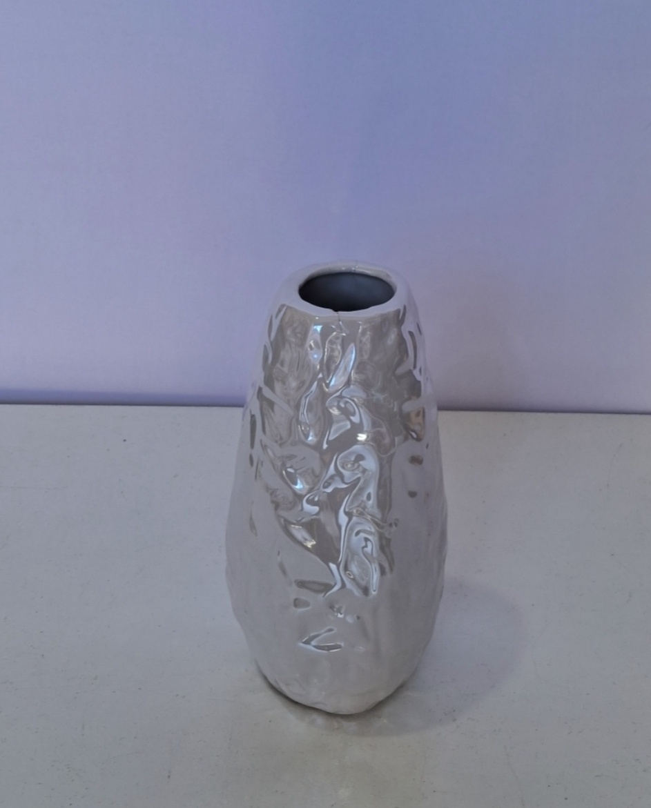 Vaso Cerâmica Branco Pequeno - Lena Fest