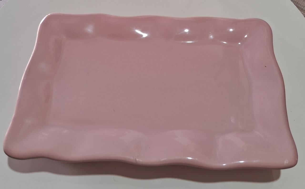 Bandeija Ceramica Rosa 4/ Pe - Lena Fest