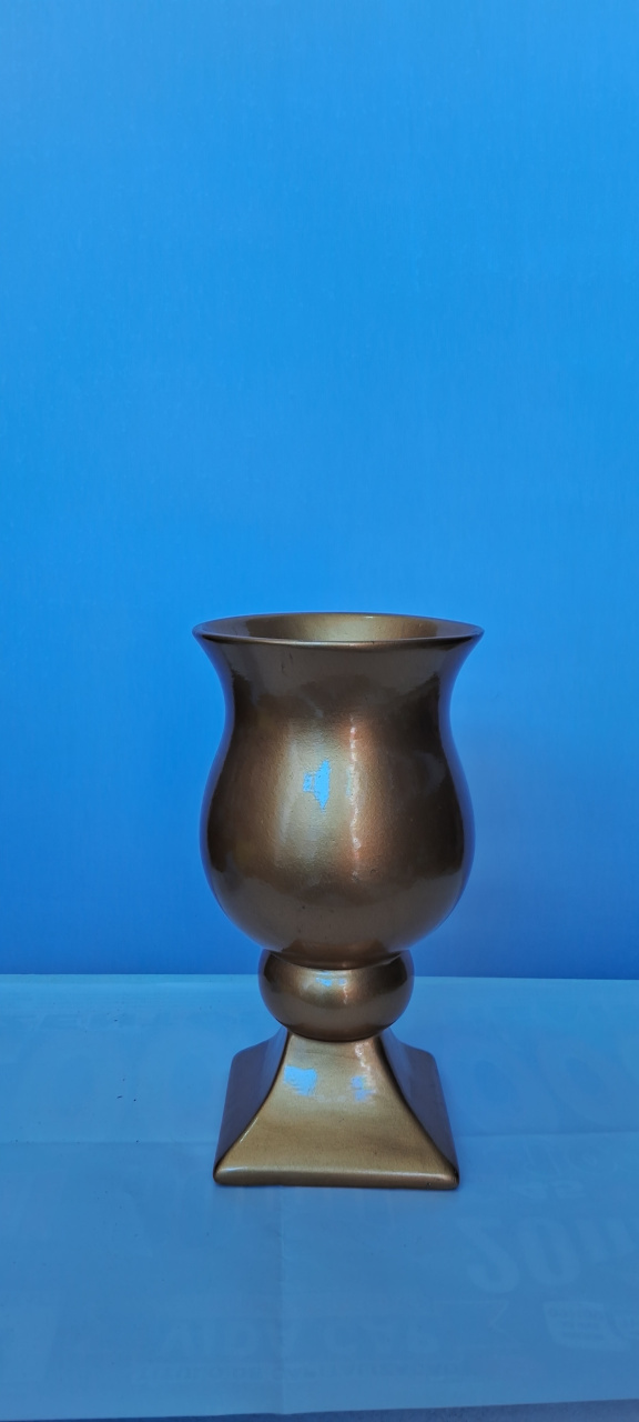 Vaso Cerâmica Luso Dourado - Lena Fest