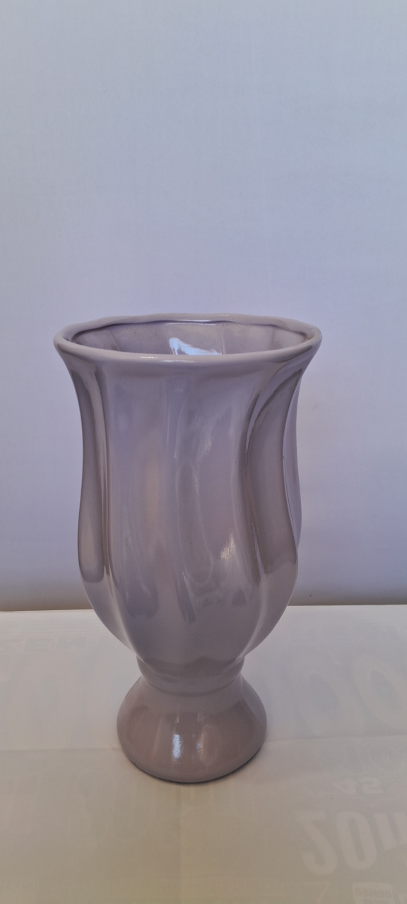 Vaso Cerâmica Cancelado Grande Lisas 28X15Cm - Lena Fest