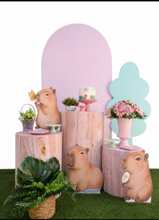 Decoração Capivara Feminina - Lena Fest