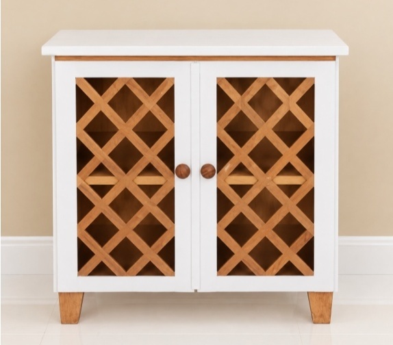 Cômoda Brancocom Porta Rustica - Lena Fest