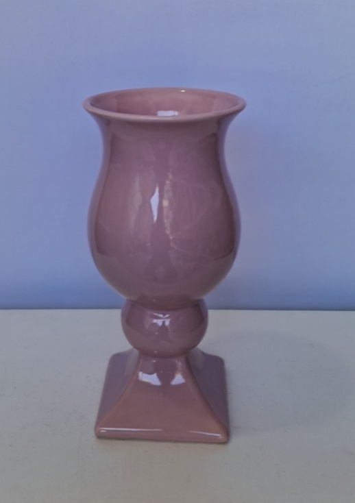 Vaso Porcelana Rosa Liso - Lena Fest