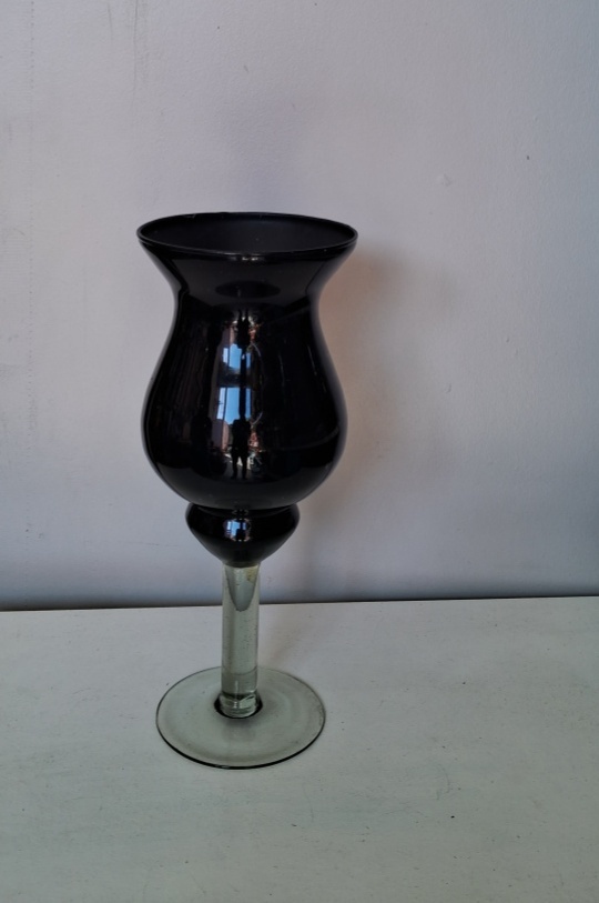 Vaso Preto de Vidro - Lena Fest