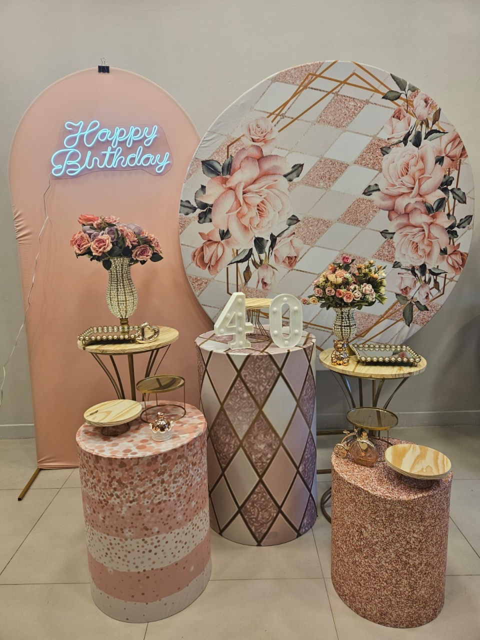 Floral Rosa - Kit Diamante - R&A Pegue e Monte