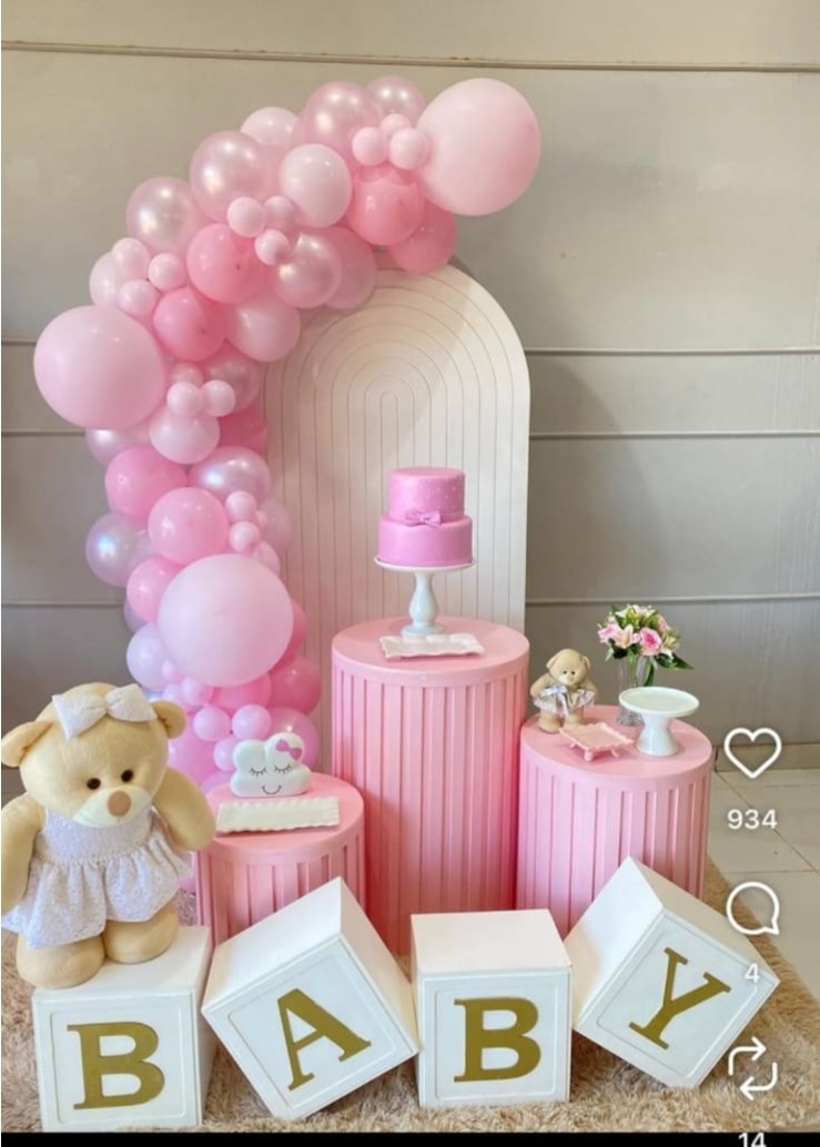 Chá de Bebe Rosa - R&A Pegue e Monte