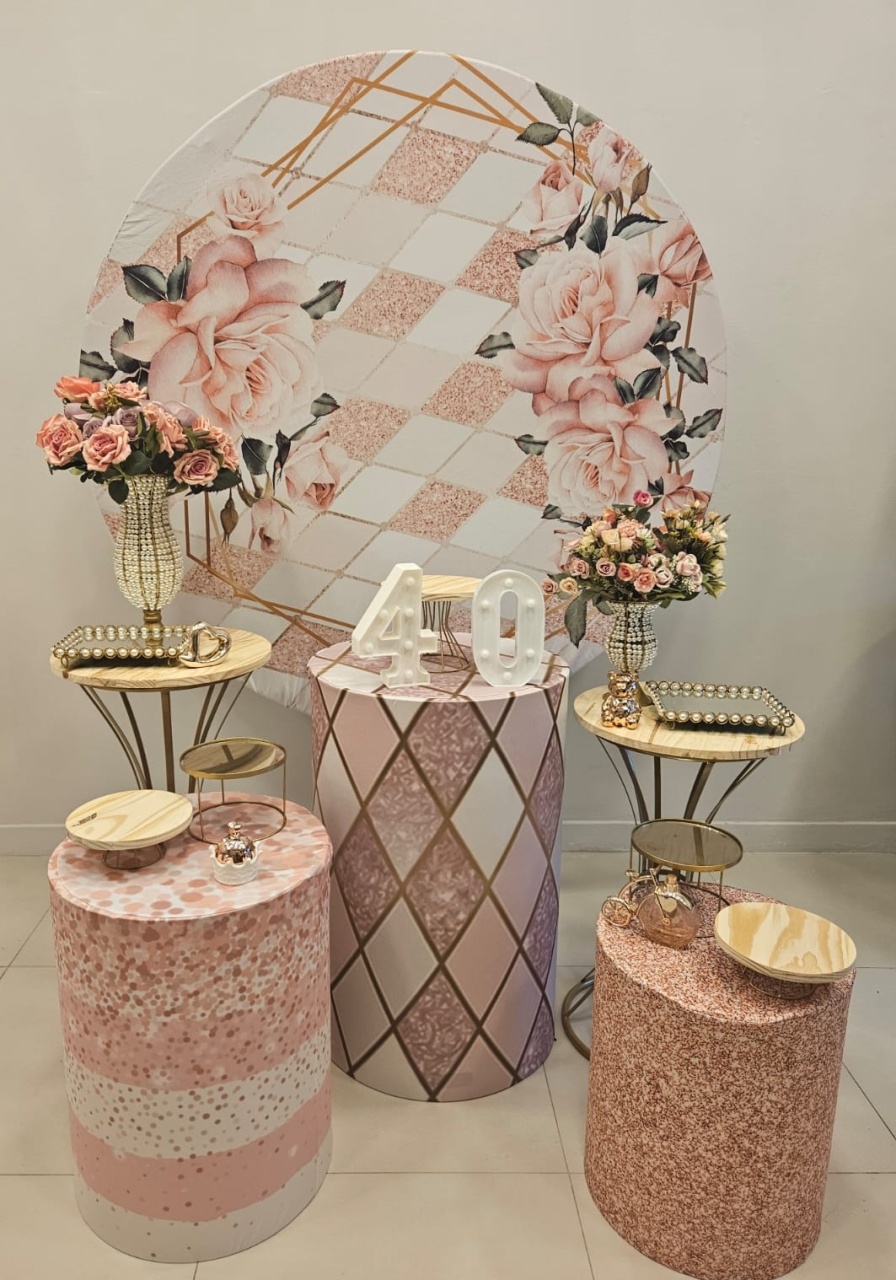 Floral Rosa - Kit Ouro - R&A Pegue e Monte