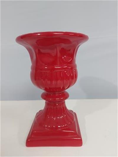 Vaso Grego M Vermelho 24Cm X 17Cm - BB Festas Aluguel 