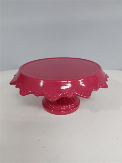 Porta Doce Com Borda Trabalhada G Pink 15Cm X 24Cm - BB Festas Aluguel 
