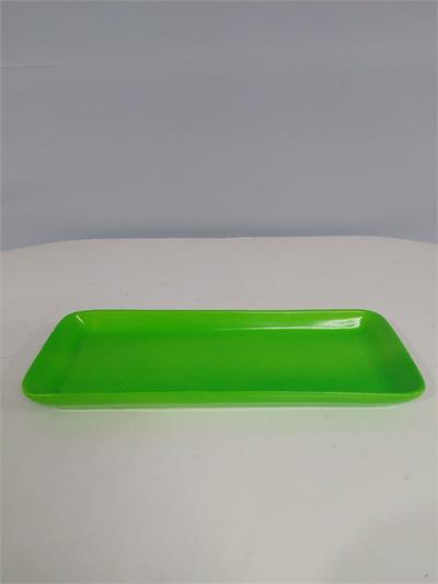 Bandeja Retangular Gg Verde Neon Alt3Cm 15Cm X 38Cm - BB Festas Aluguel 
