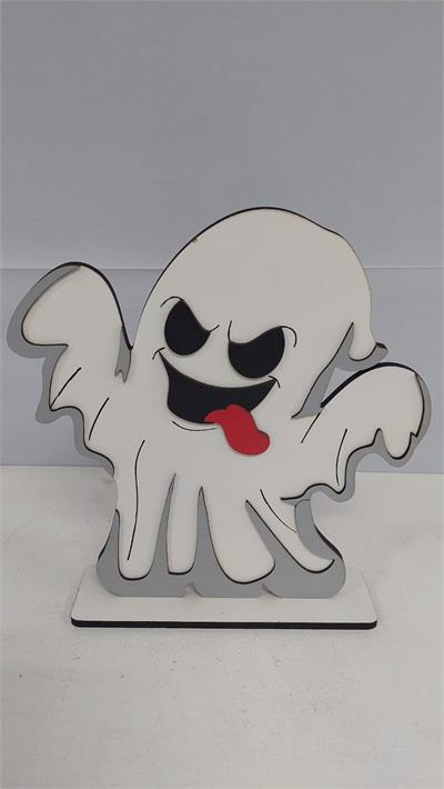 Totem Fantasma 3D Detalhado Em Mdf (Halloween) 30Cm X 20Cm - BBFestasAluguel 