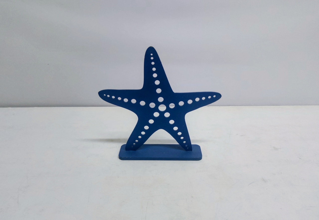 Totem Estrala Do Mar Azul Escuro 22Cm Alt X 22Cm Larg - BB Festas Aluguel 
