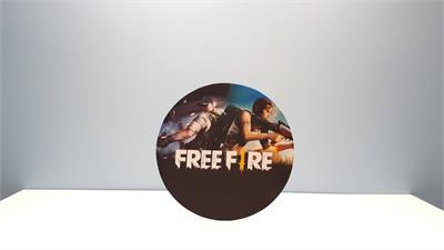 Painel Sublimado Redondo Free Fire 60Cm - BB Festas Aluguel 
