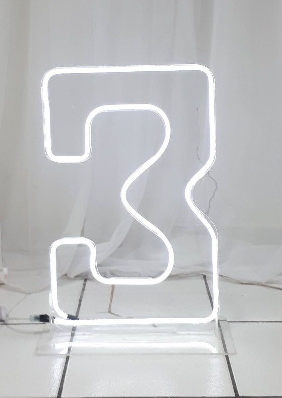 Número Led de Chão 3 - BB Festas Aluguel 
