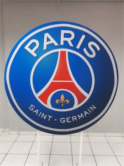 Painel Sublimado Redondo Paris Saint Germain 1,30Cm - BB Festas Aluguel 