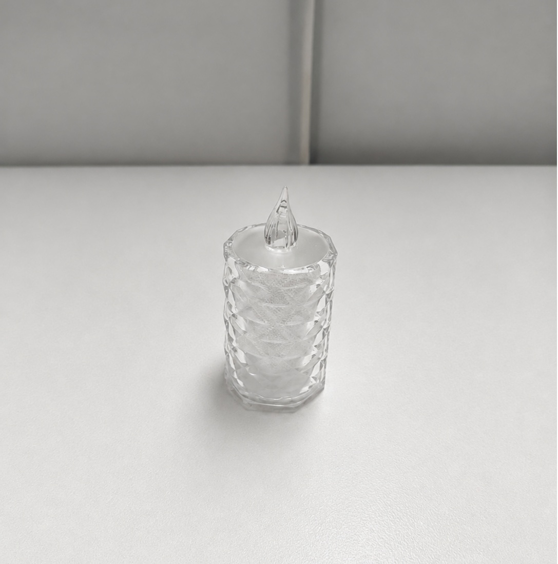 Vela de Led Cristal - BBFestasAluguel 