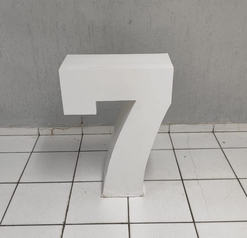 Número 7 Mdf 80Cm - BB Festas Aluguel 