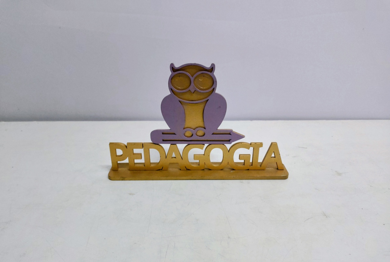 Totem Formatura Dourada Pedagogia  - BB Festas Aluguel 