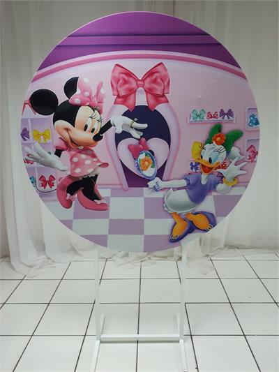 Painel Sublimado Redondo Festa Tardezinha 2 1,30Cm - BB Festas Aluguel 