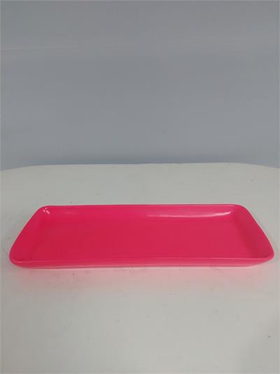 Bandeja Retangular Gg Pink Neon Alt3Cm 15Cm X 38Cm - BB Festas Aluguel 