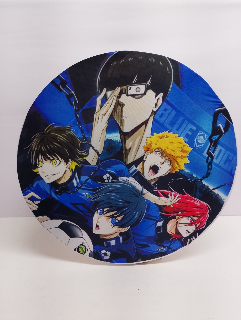 Painel Sublimado Redondo Blue Lock 60Cm - BBFestasAluguel 