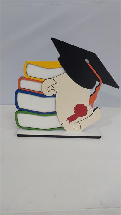 Totem Livros Em Mdf (Abc) 20Cm X 20Cm - BB Festas Aluguel 