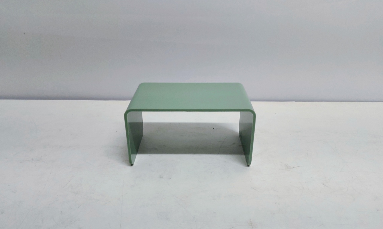 Suporte Retangular Acrílico Verde Menta P 8Cm Alt X 16Am Larg X 10Cm Comp - BBFestasAluguel 