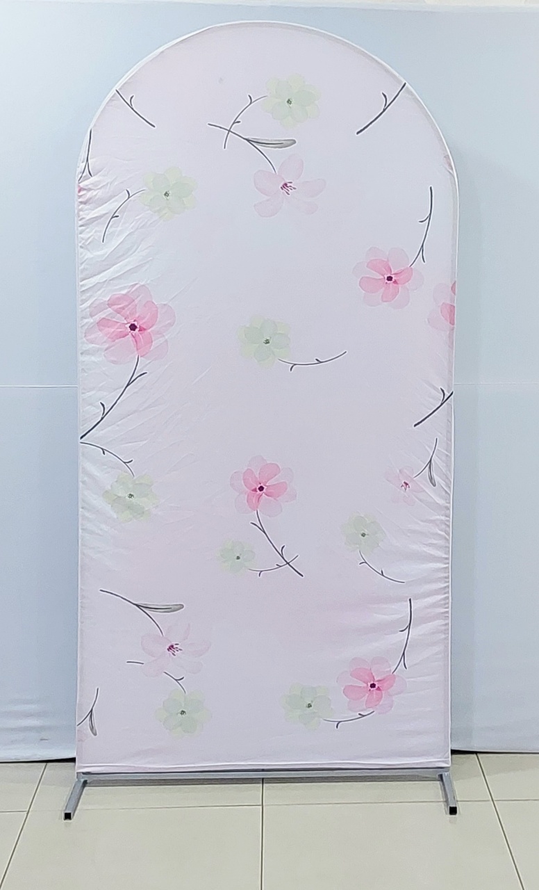 Painel Oval Lateral Floral 2M Alt X 1M Larg - BBFestasAluguel 