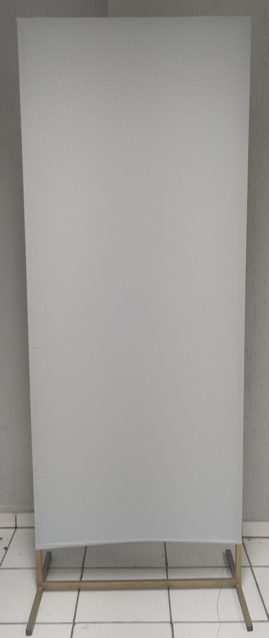 Tecido Retangular Lateral Liso Cinza (Bb Festas) 1,90M Alt. X 80Cm Larg - BBFestasAluguel 