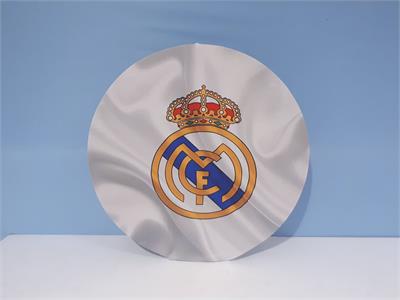 Painel Sublimado Redondo Real Madrid 60Cm - BB Festas Aluguel 