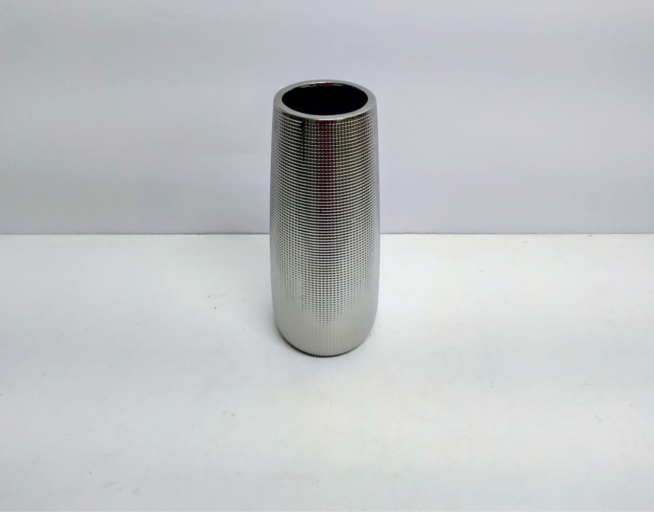 Vaso Cilindro Alto Com Ranhuras 31Cm Alt X 13Cm Diametro - BB Festas Aluguel 