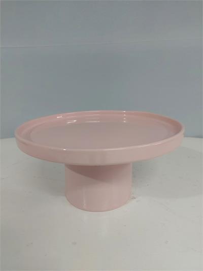 Porta Doce Com Borda Reta G Rosa Claro 13Cm Alt X 27Cm Diametro - BB Festas Aluguel 