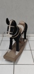 Cavalo de Balaço Preto 70Cm Alt X 25Cm Larg X 75Cm Comp - imagem 1