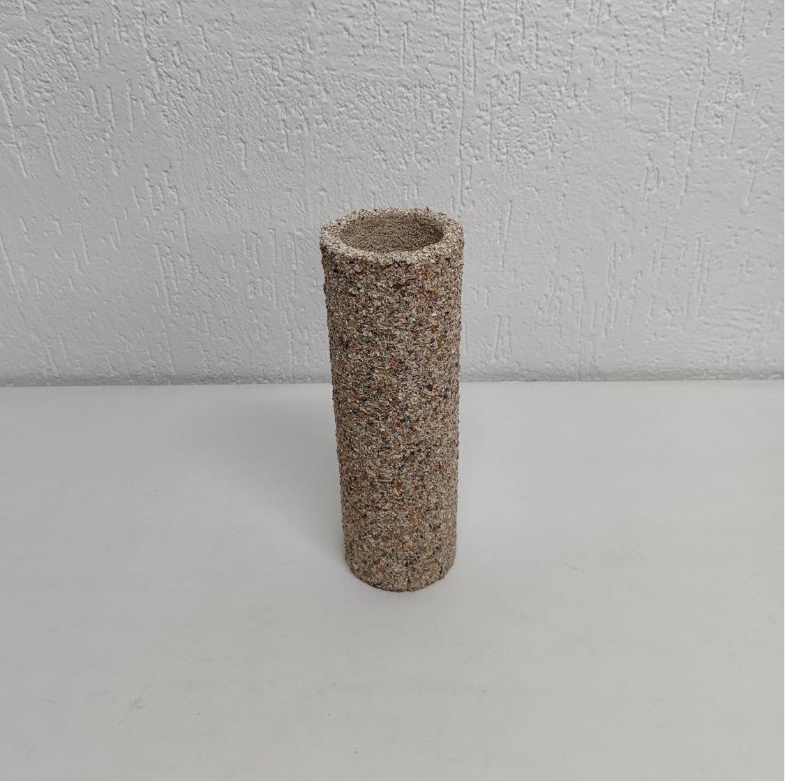 Vaso Cilindro Cascalho  - BB Festas Aluguel 