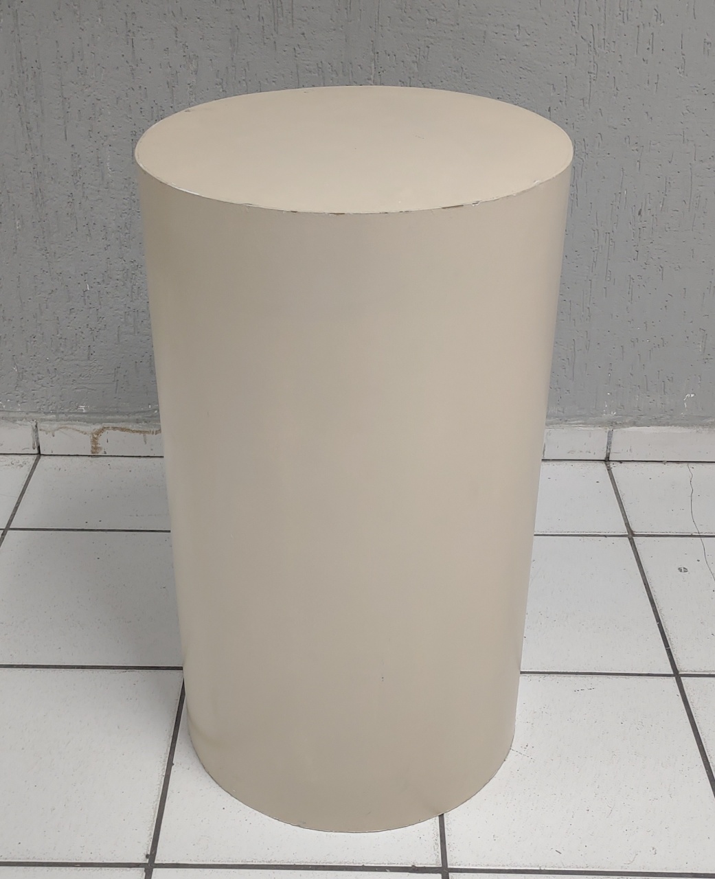 Cilindro Mdf G Fino Bege 80Cm Alt X 45Cm Diametro   - BB Festas Aluguel 