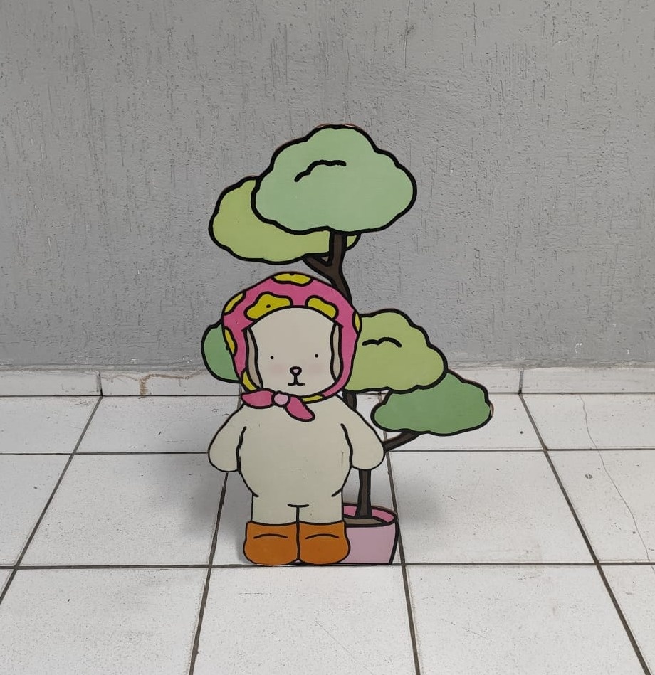 Totem de Chão Personagem de Bobbie Goods 80Cm X 50Cm  - BB Festas Aluguel 