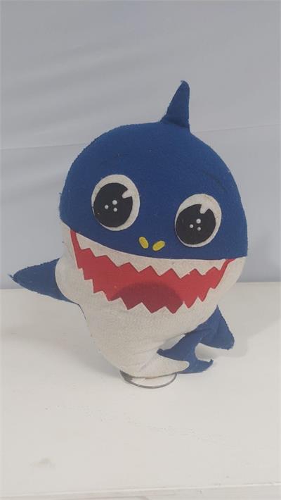 Feltro Baby Shark Azul 30Cm X 25Cm - BB Festas Aluguel 