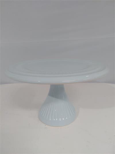 Porta Doce Alto Azul Claro 17Cm Alt X 30Cm Diametro - BB Festas Aluguel 