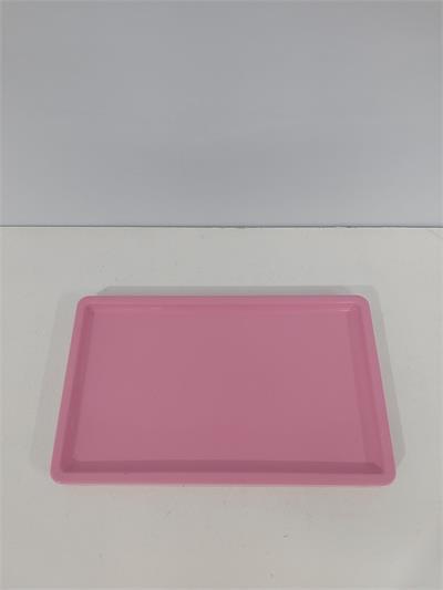Bandeja Acrílico Rosa 20Cm X 30Cm - BB Festas Aluguel 